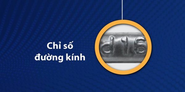 Chỉ số đường kinh thép thanh Vina Kyoei Việt Nhật